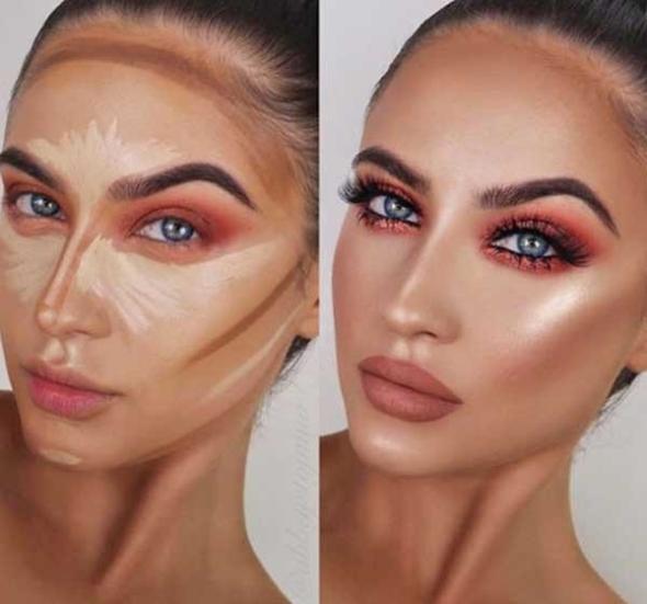 ارایش صورت برنزه جدید آرایش برنزه جدید