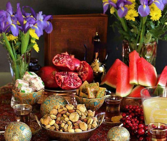 تزیین شب یلدا ساده تزیین شب یلدا ساده
