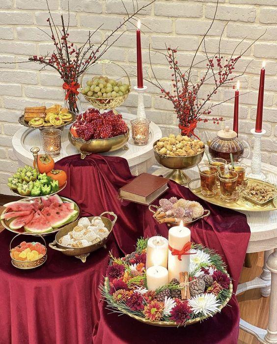 سفره شب یلدا لاکچری سفره شب یلدا لاکچری