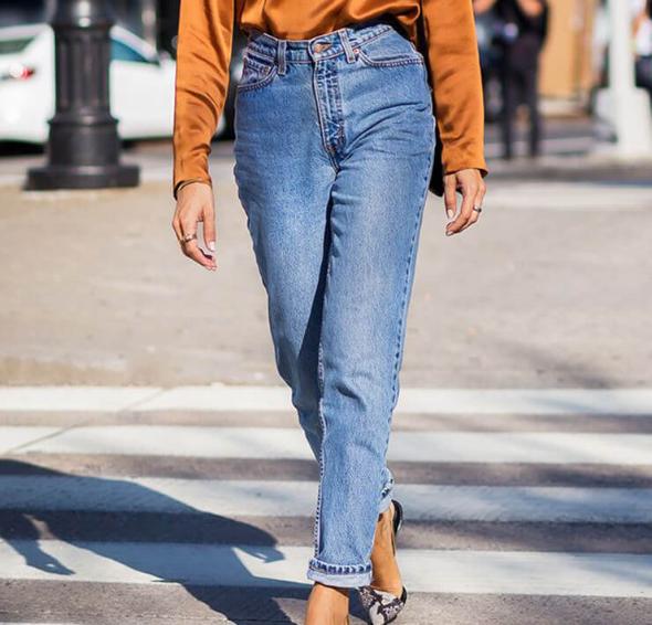 شلوار جین مناسب برای اندامهای مختلف شلوار جین راسته (straight leg jeans)