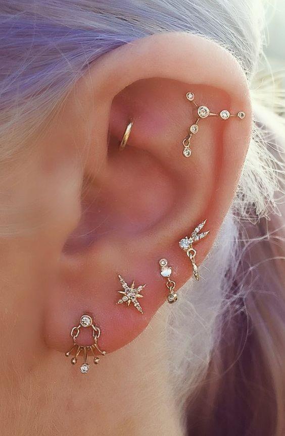 گوشواره های پیرسینگ مدل پیرسینگ گوش