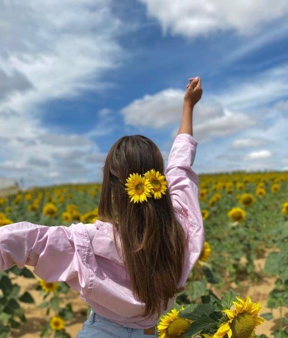 عکس پروفایل خفن دخترونه با گل آفتابگردان عکس پروفایل دخترونه خفن