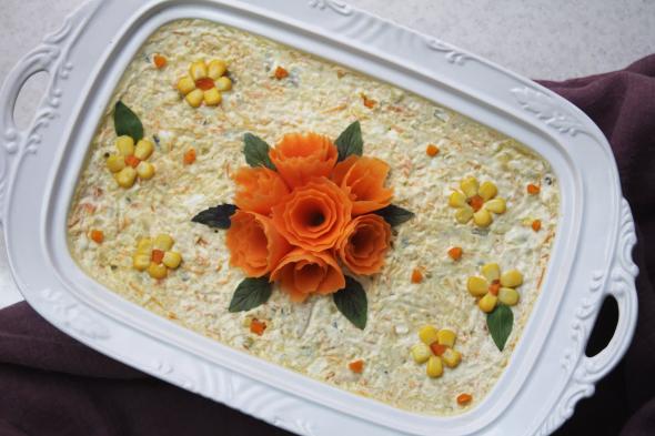 با این روش سالاد الویه فوق العاده خوشمزه درست کنید سالاد الویه ساده