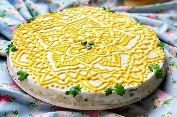 تزیین الویه تزیین سالاد الویه