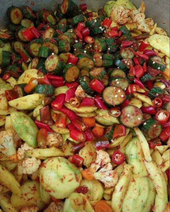 با دستور تهیه جنوبیها ترشی انبه خوشمزه خانگی تهیه کنید ترشی انبه مخلوط