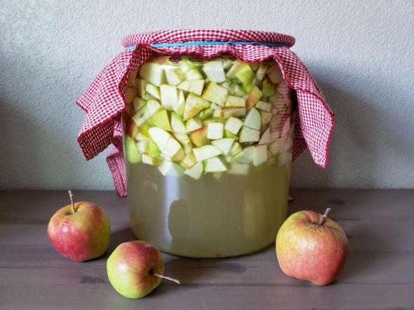 طرز تهیه سرکه سیب خانگی تهیه سرکه سیب خانگی