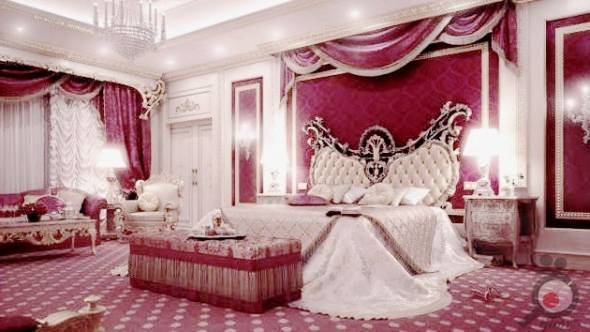 عکس اتاق خواب سنتی و سلطنتی