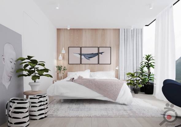 اتاق خواب با طرح ساده