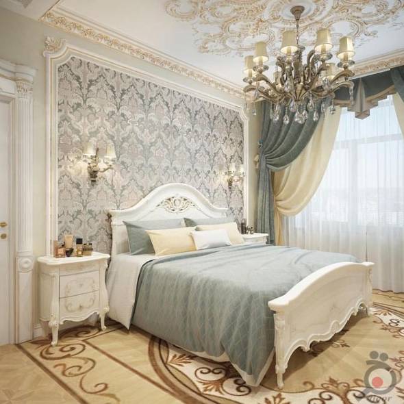 دیوار اتاق خواب کلاسیک