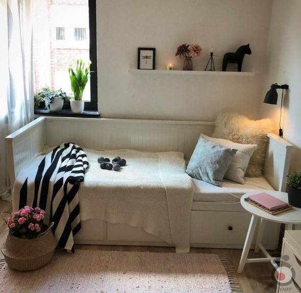 نمونه طراحی اتاق خواب کوچک