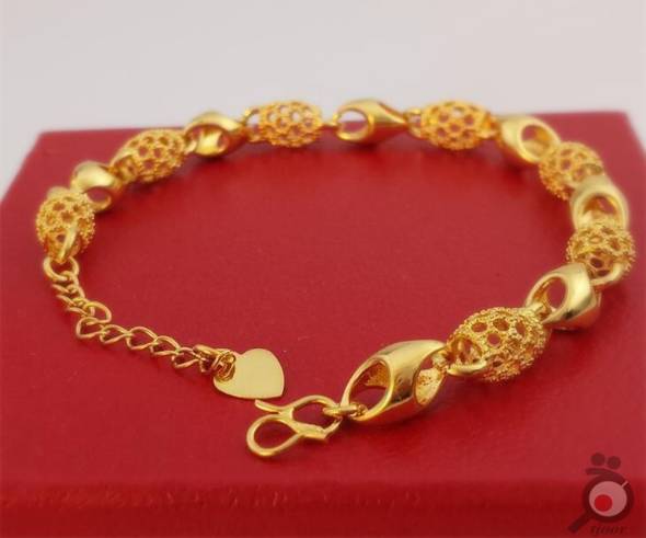 دستبند طلای پهن زنانه