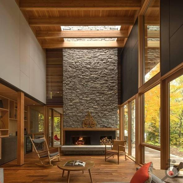 طراحی خانه با چوب