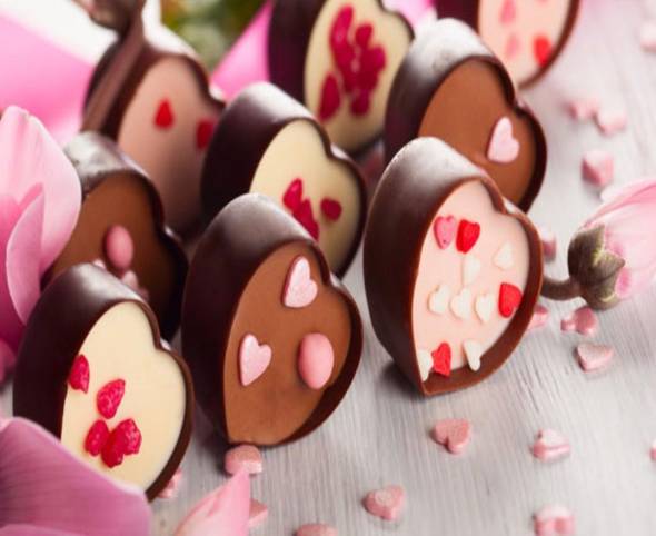 شکلات های قلبی زیبا برای روز ولنتاین
