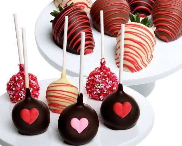 تزیین شکلات ویژه روز ولنتاین