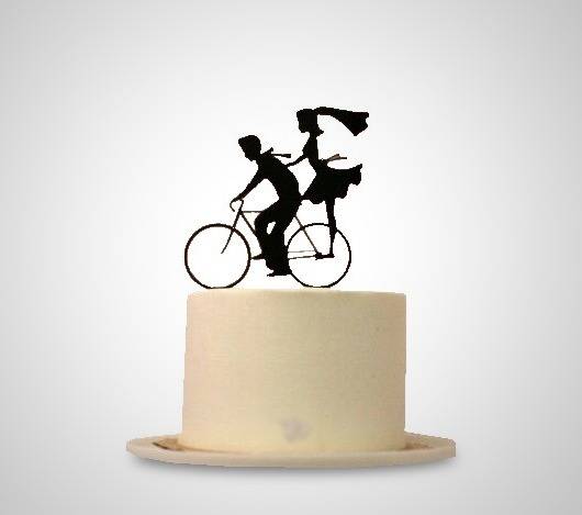 عکس کیک سالگرد ازدواج شیک دوچرخه