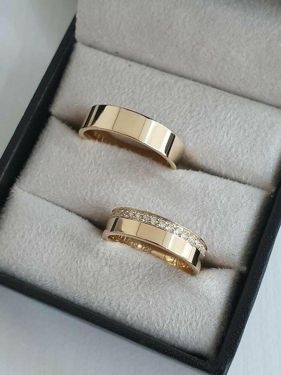 مدل حلقه ازدواج طلا