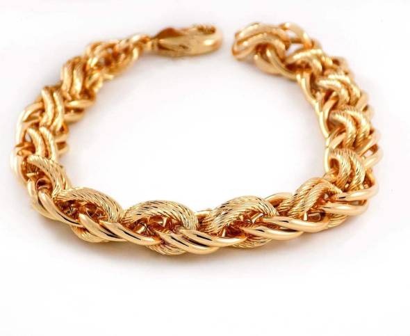 دستبند زنانه ژوپینگ طرح طلای زنجیری