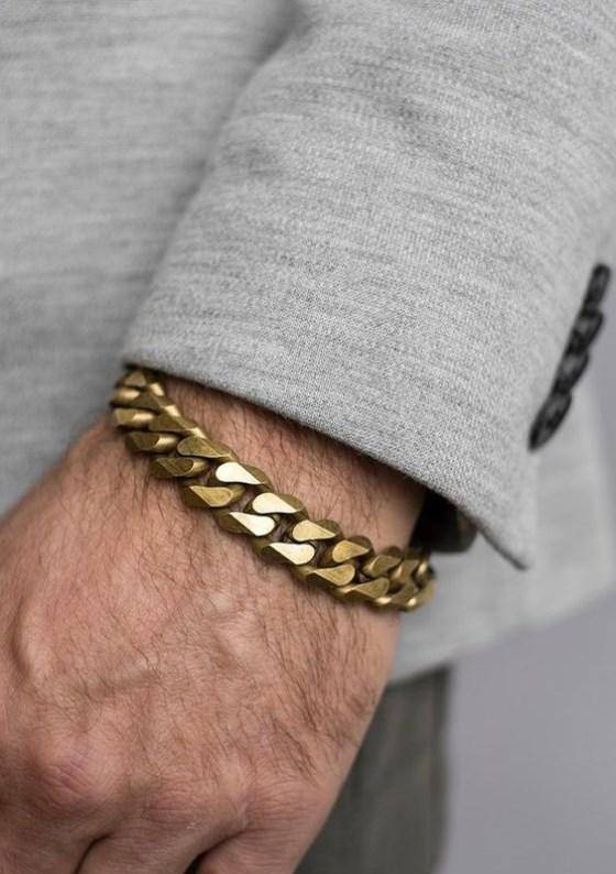 دستبند طلا مردانه