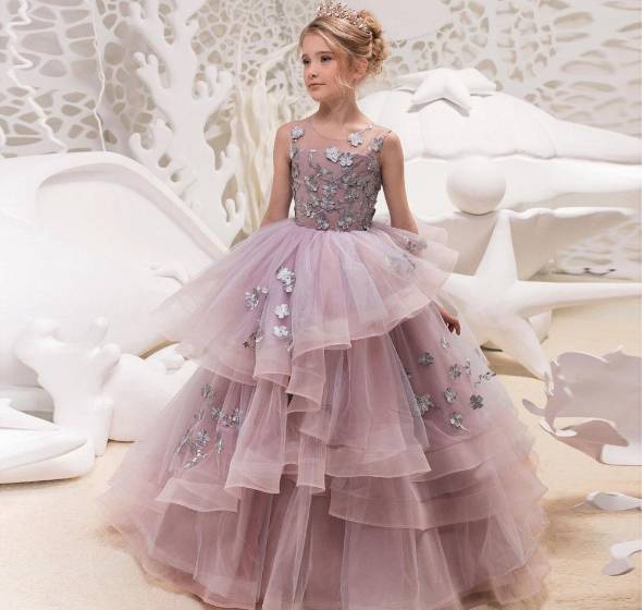 لباس عروس بچه گانه پرنسسی