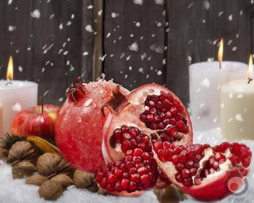 دیزاین سفره شب یلدا مدل های جدید برای تزیین میوه های شب یلدا
