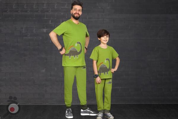 ست لباس راحتی پدر و پسر مدل کاسپر
