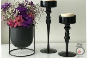 گلدان فلزی پایه دار در رنگ و اندازه های متنوع گلدان فلزی پایه دار در رنگ و اندازه های متنوع