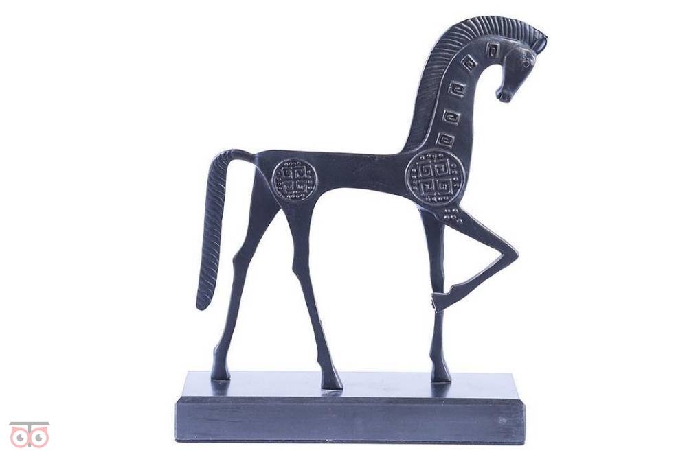 تخفیف مجسمه اسب فلزی