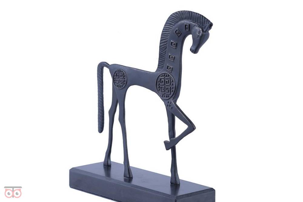 تخفیف مجسمه اسب فلزی